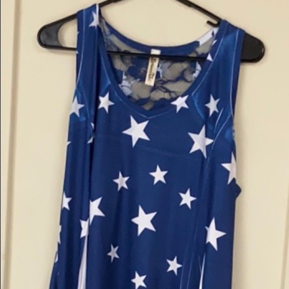 Patriotic flowy dress